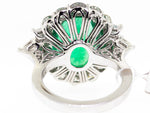Natural GIA Emerald Ring 6.51ct Extra-Fine Emerald Oval with 3.06ct Diamonds-Da Vinci Fine Jewelry