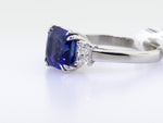 Platinum Extra Extra Fine Royal Blue Sapphire Ring 5.07ct Blue Sapphire-Da Vinci Fine Jewelry