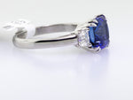 Platinum Extra Extra Fine Royal Blue Sapphire Ring 5.07ct Blue Sapphire-Da Vinci Fine Jewelry