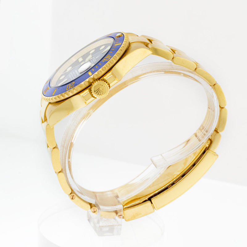Rolex Submariner Date 41mm Yellow Gold Blue Dial & Blue Bezel 126618LB-Da Vinci Fine Jewelry