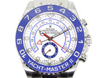 Rolex Yacht-Master II 44mm Stainless Steel Matte White Dial & Blue Bezel 116680-Da Vinci Fine Jewelry