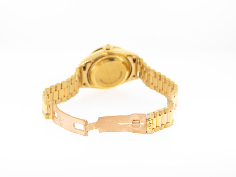 Rolex Lady-Datejust 26mm Yellow Gold Champagne Diamond Dial & Bezel 69138-Da Vinci Fine Jewelry