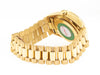 Rolex Day-Date 36mm Yellow Gold Champagne Stick Dial Diamond Bezel 18038-Da Vinci Fine Jewelry