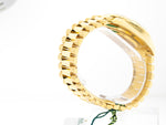 Rolex Day-Date 40mm Yellow Gold Black Baguette Diamond Dial & Fluted Bezel 228238-Da Vinci Fine Jewelry