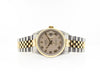 Rolex Datejust 36mm Yellow Gold & Steel Ivory Pyramid Dial & Fluted Bezel 16233-Da Vinci Fine Jewelry