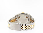 Rolex Datejust 36mm Yellow Gold & Steel Ivory Pyramid Dial & Fluted Bezel 16233-Da Vinci Fine Jewelry