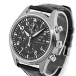 IWC Pilot's Chronograph 42mm Stainless Steel Black Arabic Dial IW371701-Da Vinci Fine Jewelry