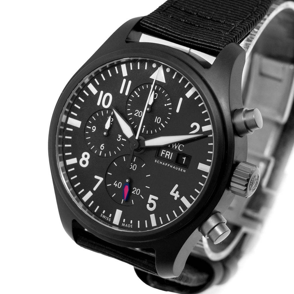 IWC Pilot's Chronograph Top Gun 44.5 mm Ceramic Black Arabic Dial