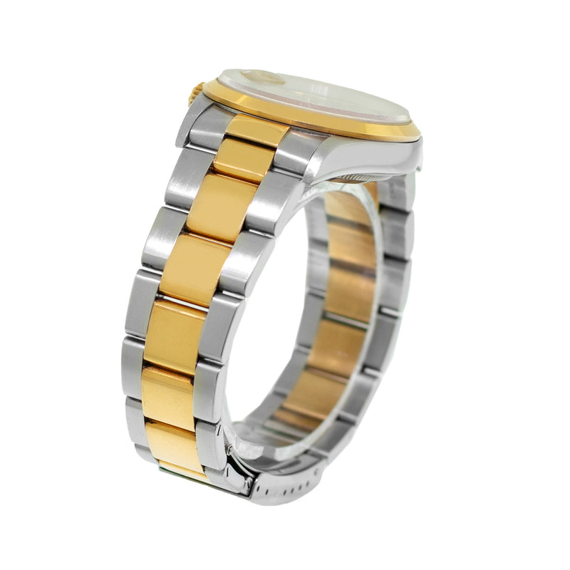 Rolex Datejust 36mm 18K Yellow Gold & Steel Slate Roman Dial Smooth Bezel 16203-Da Vinci Fine Jewelry