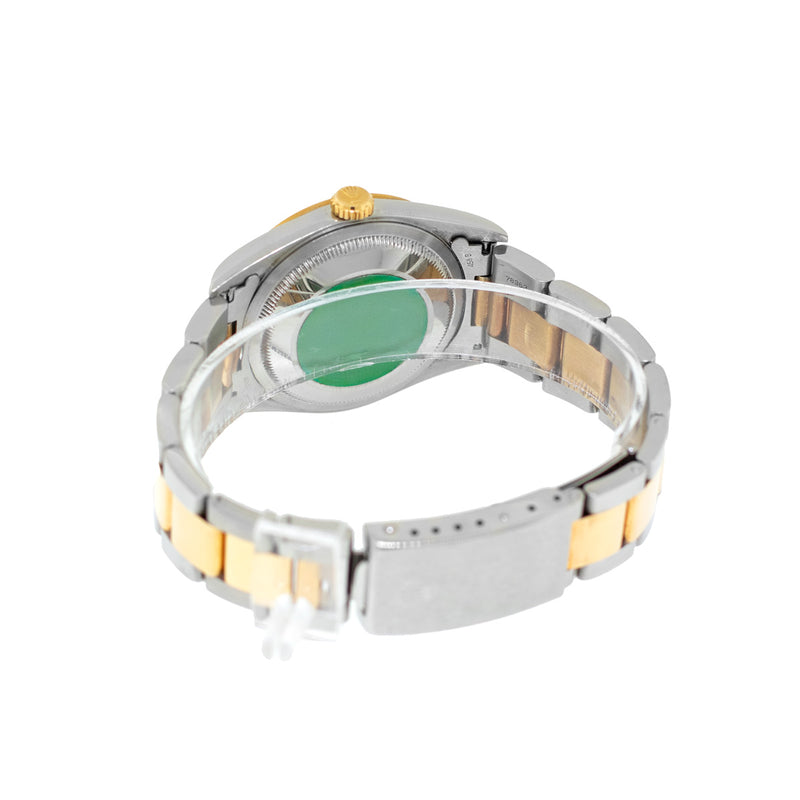 Rolex Datejust 36mm 18K Yellow Gold & Steel Slate Roman Dial Smooth Bezel 16203-Da Vinci Fine Jewelry