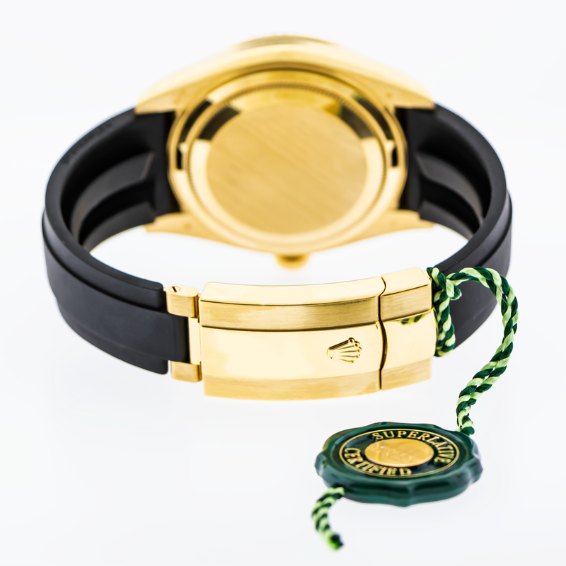 Rolex Sky-Dweller 42mm Yellow Gold Champagne Index Dial & Fluted Bezel 326238-Da Vinci Fine Jewelry