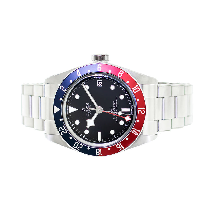 Tudor Black Bay GMT "Pepsi" 41mm Stainless Steel Black Dial & Red & Blue Bezel 79830RB-Da Vinci Fine Jewelry
