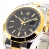 Rolex Datejust II 41mm Yellow Gold & Steel Black Index Dial Smooth Bezel 126303-Da Vinci Fine Jewelry