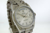 Rolex Day-Date 36mm White Gold Silver Diamond Dial & Fluted Bezel 18239-Da Vinci Fine Jewelry