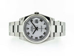 Rolex Datejust 36mm Stainless Steel White Roman Dial & Domed Bezel 126200-Da Vinci Fine Jewelry