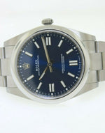 Rolex Oyster Perpetual 41mm Stainless Steel Blue Index Dial 124300-Da Vinci Fine Jewelry