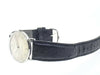 Rolex Vintage Stainless Steel Cream Stick Dial Leather Strap c.1950-Da Vinci Fine Jewelry