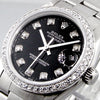 Rolex Lady-Datejust 31mm Stainless Steel Black Diamond Dial & Bezel 68240-Da Vinci Fine Jewelry