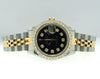 Rolex Lady-Datejust 26mm Yellow Gold & Steel Black Diamond Dial & Bezel 69173-Da Vinci Fine Jewelry