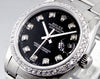 Rolex Lady-Datejust 31mm Stainless Steel Black Diamond Dial & Bezel 68240-Da Vinci Fine Jewelry